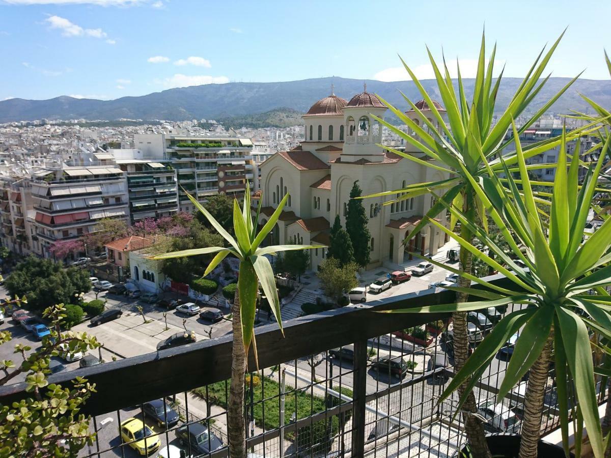 90m² 2 slaapkamer, 1 privé badkamer Appartement in Pagrati Athene Buitenkant foto